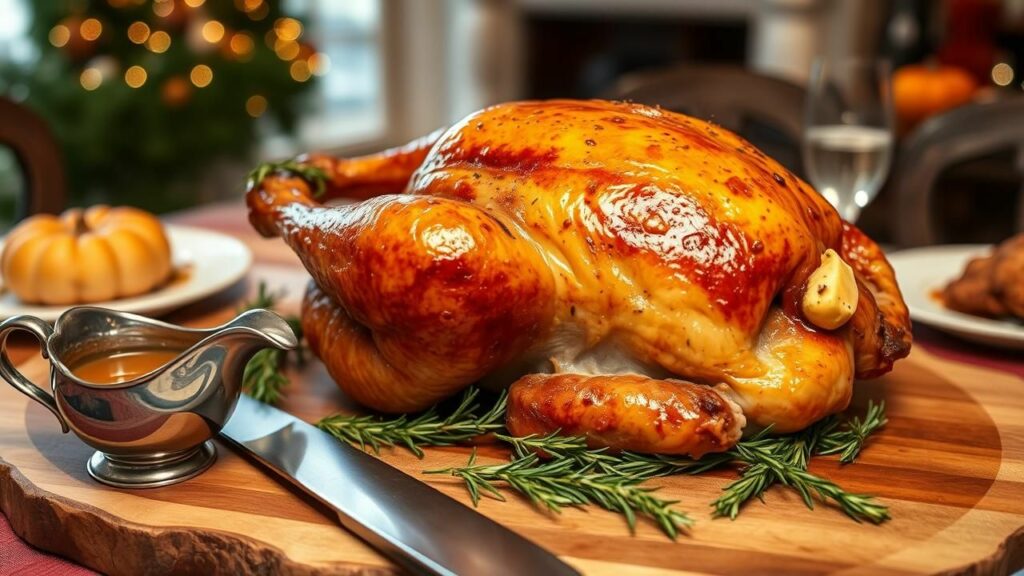 Roasted Turkey with Herb Butter Recipe