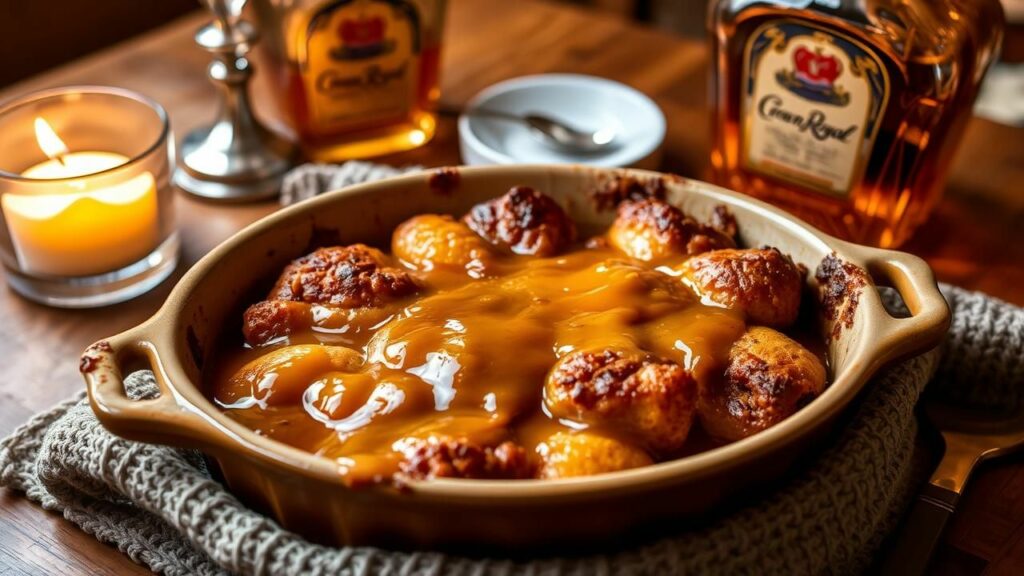 Salted Caramel Crown Royal Bread Pudding Recipe