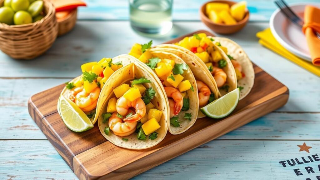 Shrimp Tacos with Mango Salsa Recipe