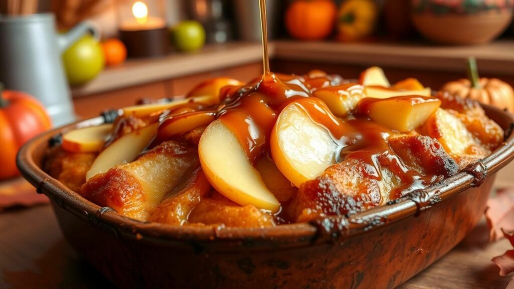 Slow Cooker Caramel Apple Dump Cake Recipe