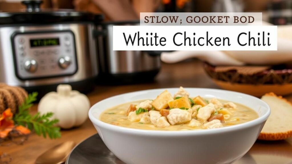 Slow Cooker White Chicken Chili Recipe