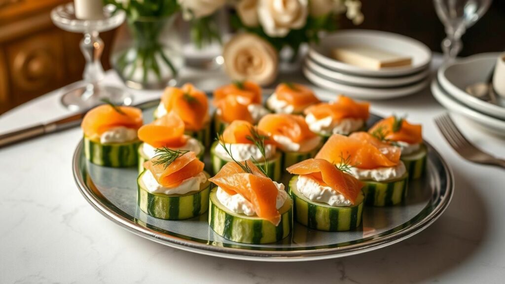 Smoked Salmon Cucumber Bites Recipe