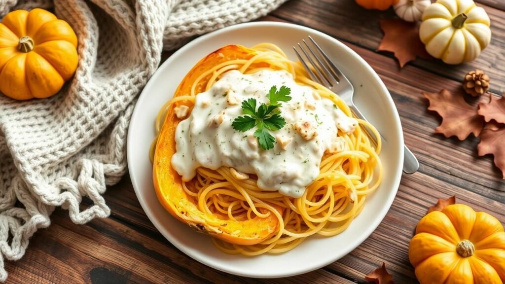 Spaghetti Squash Alfredo Recipe