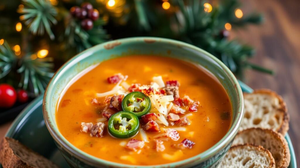 Spicy Beef and Bacon Cheeseburger Soup Recipe