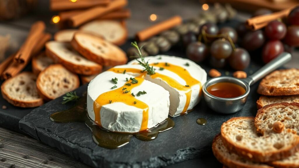 Spicy Honey Drizzled Goat Cheese Recipe
