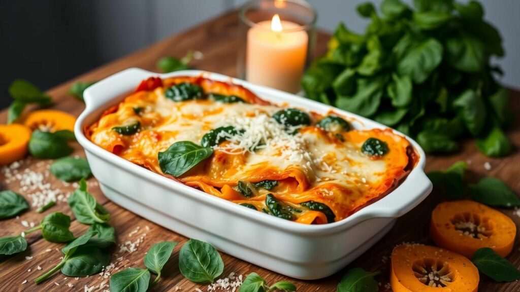 Spinach and Butternut Squash Lasagna Recipe