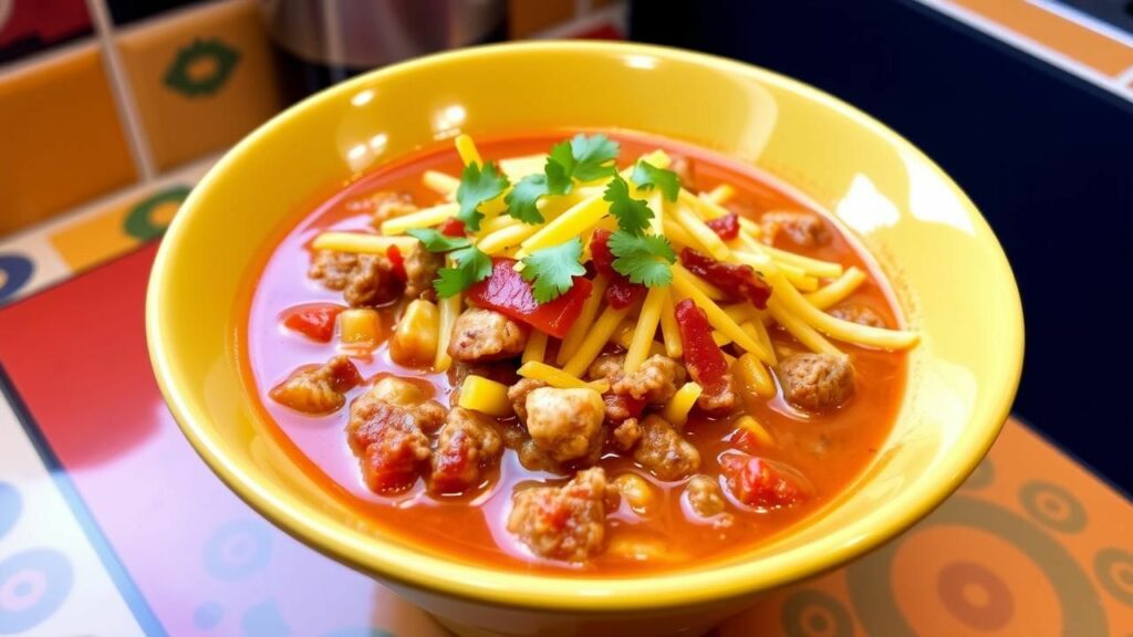 Stuffed Pepper Cheeseburger Soup Recipe