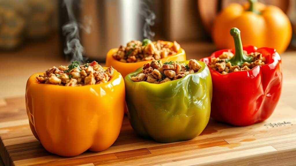 Stuffing-Filled Bell Peppers Recipe