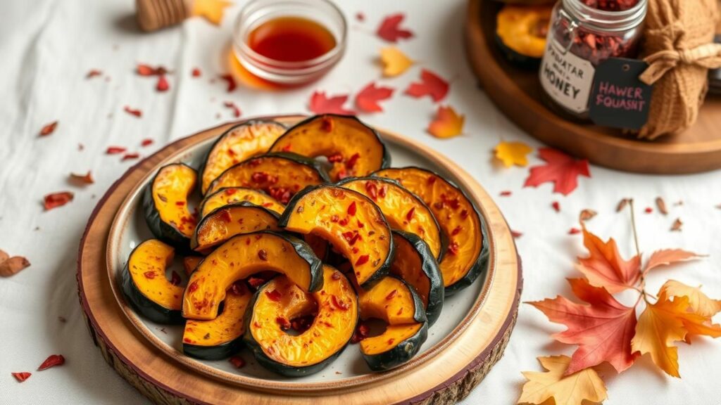 Sweet and Spicy Acorn Squash Wedges Recipe