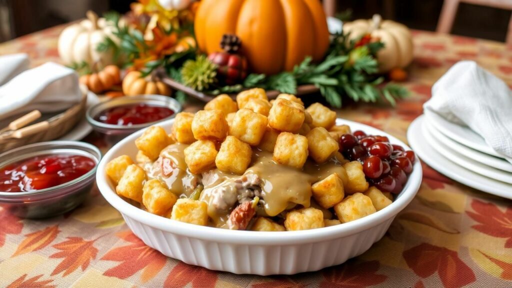 Turkey and Gravy Tater Tot Casserole Recipe