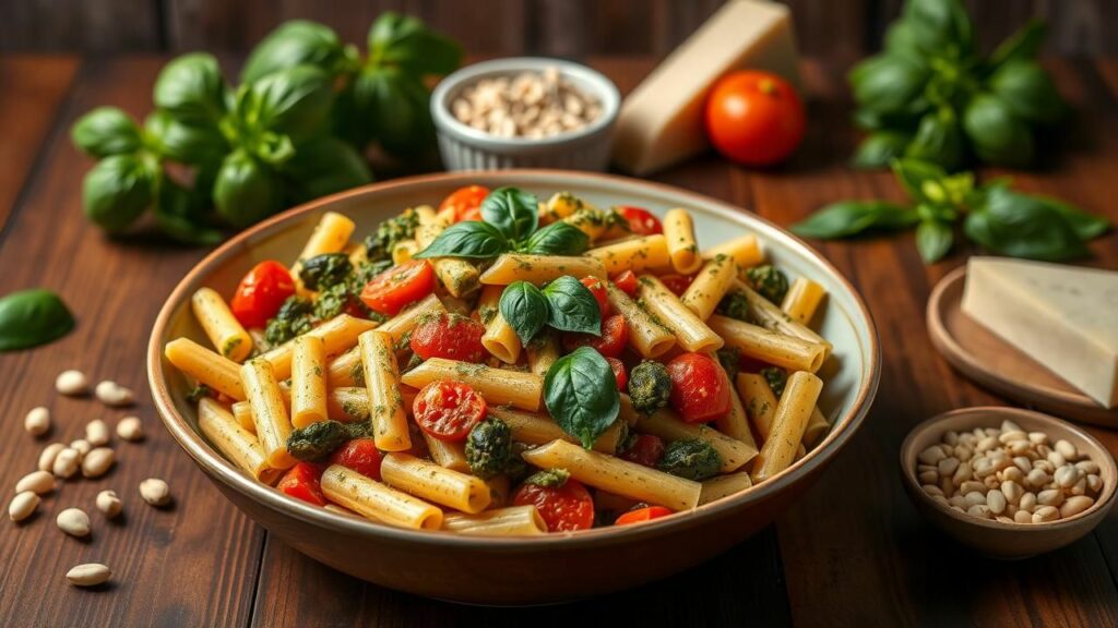 Vegetable Pesto Ziti Recipe