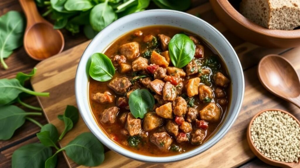 Venison and Spinach Chili Recipe