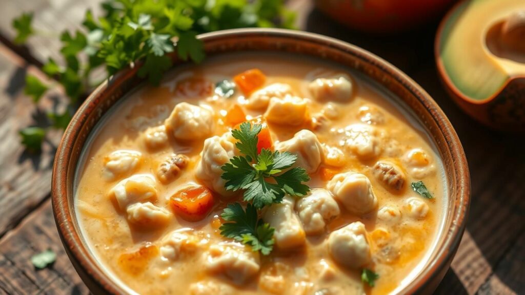 White Chicken Chili with Cilantro Recipe