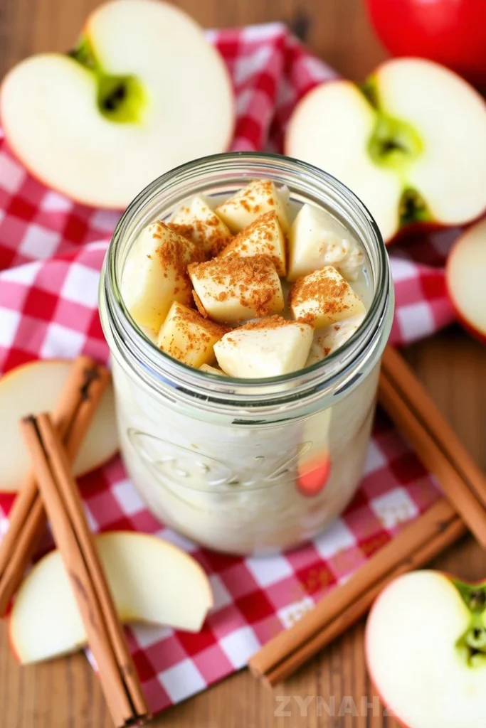 Apple Cinnamon Comfort Overnight Oats Recipe - Zynahz Apple Cinnamon Comfort Overnight Oats Recipe - Zynahz