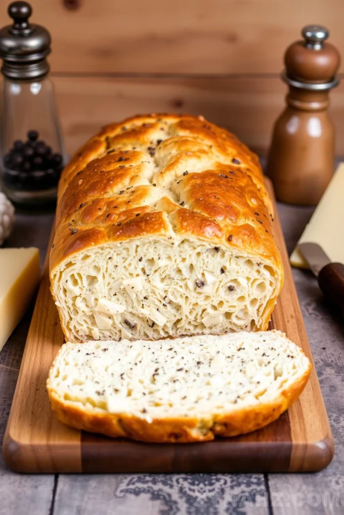 Asiago and Black Pepper No-Knead Bread Recipe - Zynahz Asiago and Black Pepper No-Knead Bread Recipe - Zynahz
