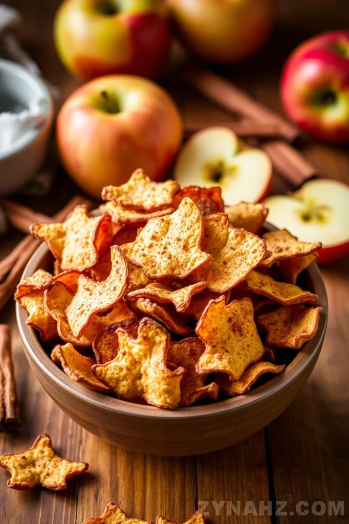 Baked Cinnamon Apple Chips Recipe - Zynahz Baked Cinnamon Apple Chips Recipe - Zynahz