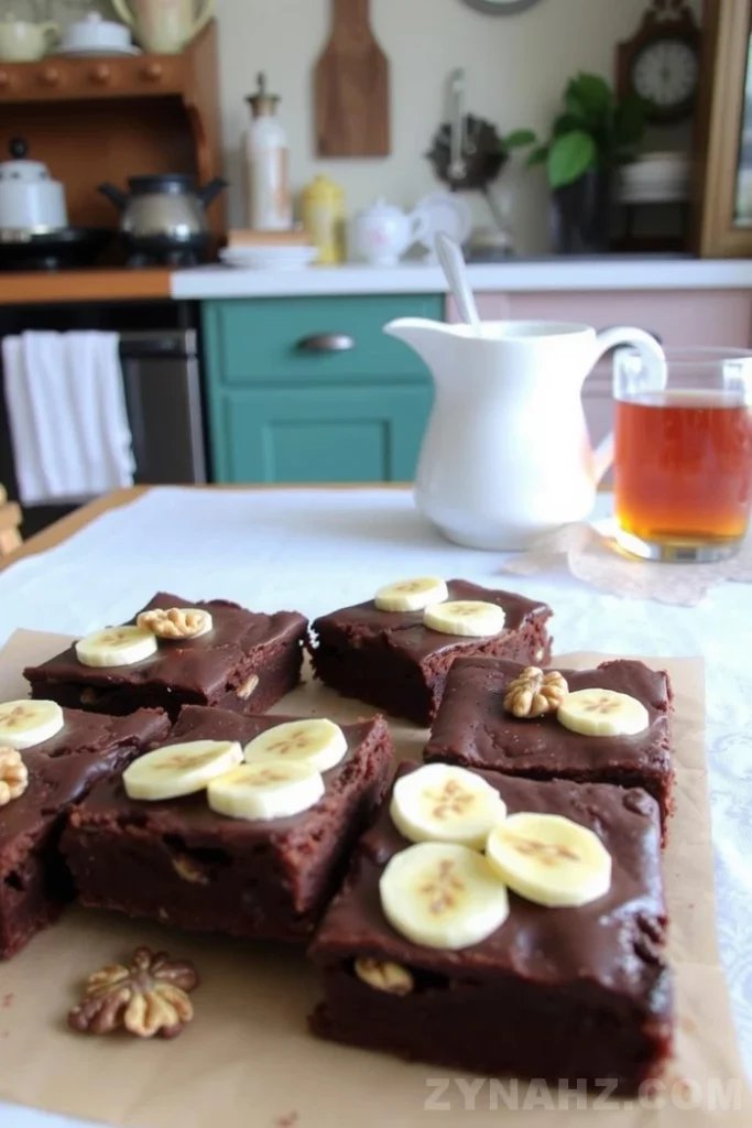 Banana Walnut Gluten-Free Brownies Recipe - Zynahz Banana Walnut Gluten-Free Brownies Recipe - Zynahz