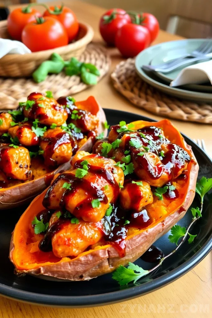BBQ Chicken Sweet Potato Recipe - Zynahz BBQ Chicken Sweet Potato Recipe - Zynahz