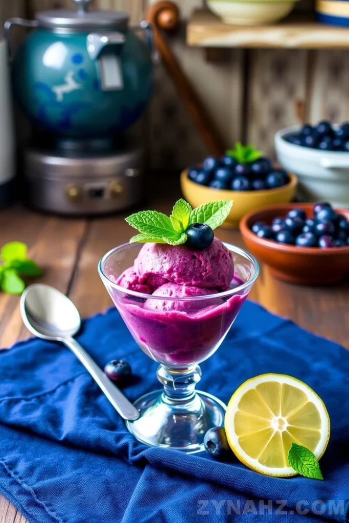 Blueberry Breeze Sorbet Recipe - Zynahz Blueberry Breeze Sorbet Recipe - Zynahz