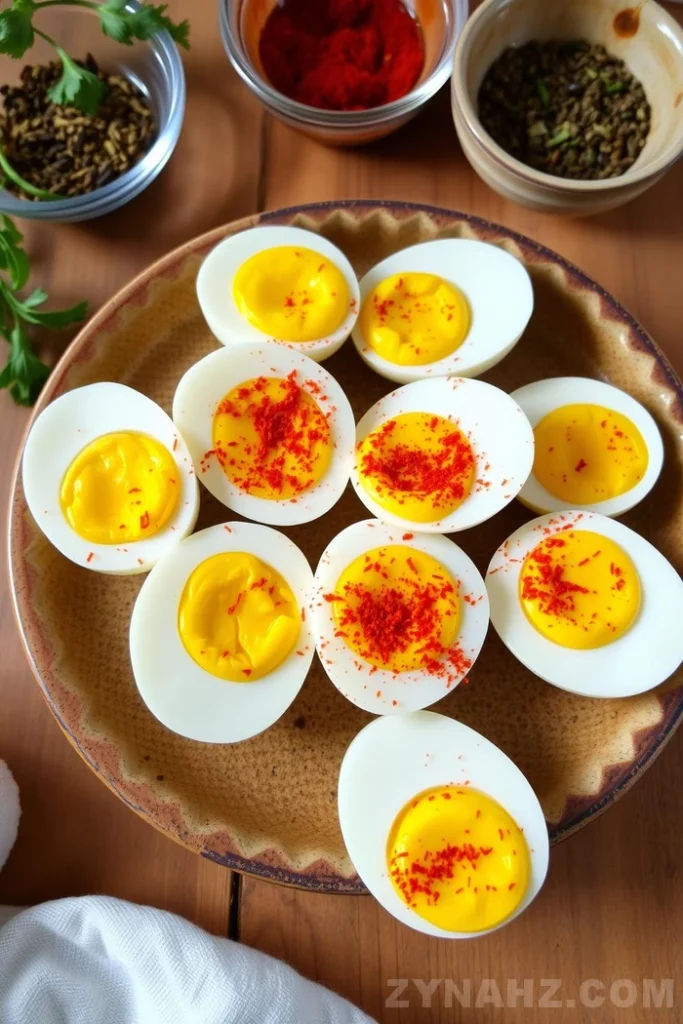 Boiled Eggs with Paprika Recipe - Zynahz Boiled Eggs with Paprika Recipe - Zynahz