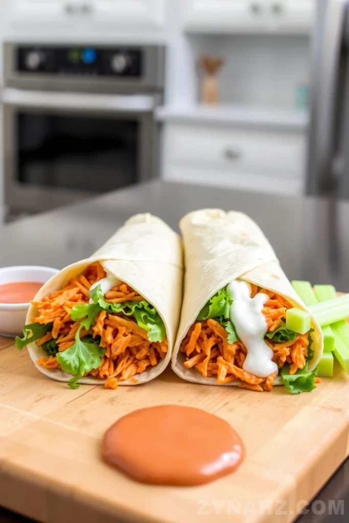 Buffalo Chicken Wraps Recipe - Zynahz Buffalo Chicken Wraps Recipe - Zynahz
