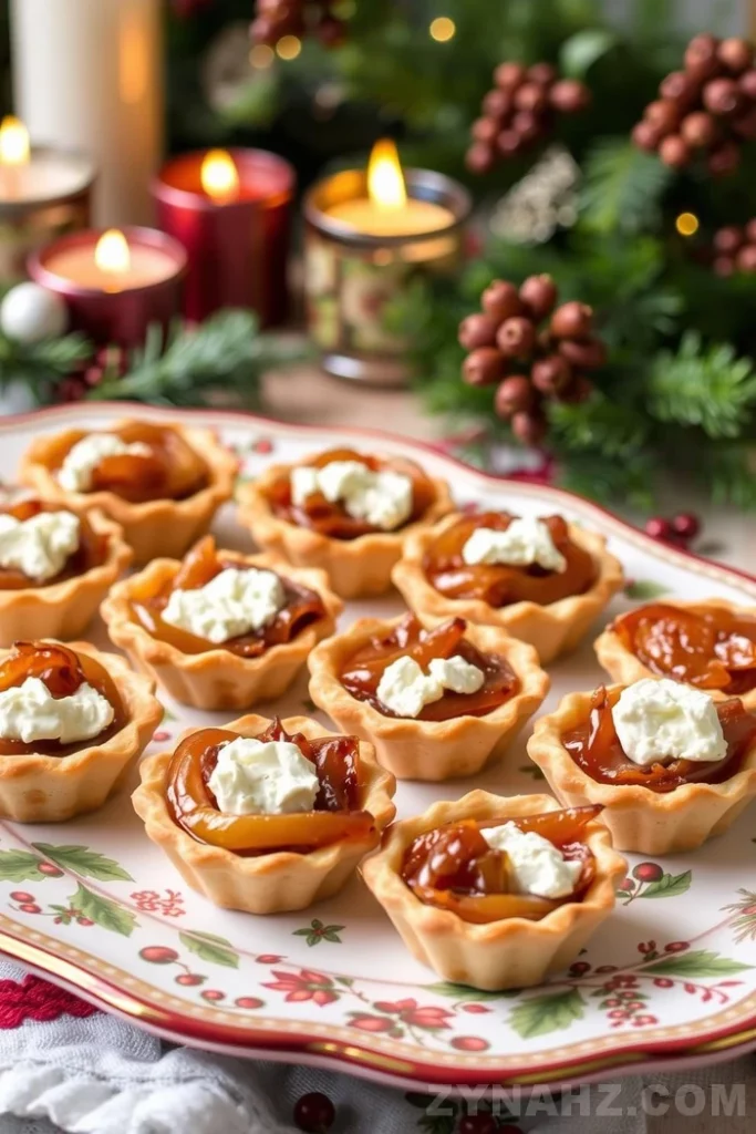 Caramelized Onion and Goat Cheese Tarts Recipe - Zynahz Caramelized Onion and Goat Cheese Tarts Recipe - Zynahz