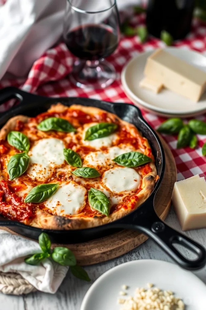 Cast Iron Pizza Margherita Recipe - Zynahz Cast Iron Pizza Margherita Recipe - Zynahz