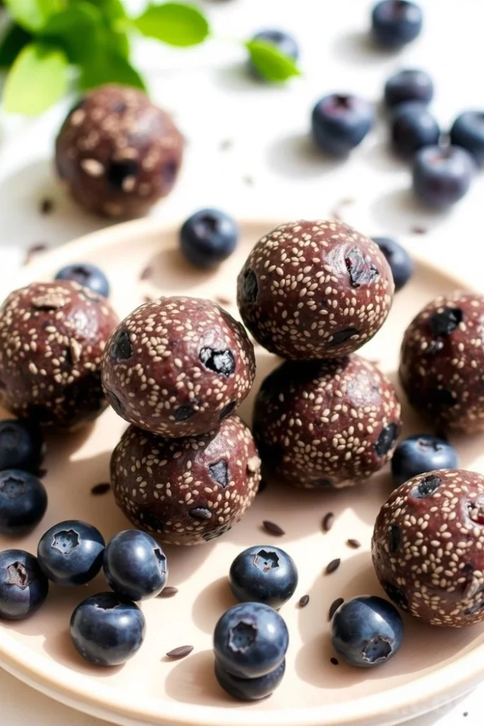 Chia Seed and Blueberry Energy Balls Recipe - Zynahz Chia Seed and Blueberry Energy Balls Recipe - Zynahz