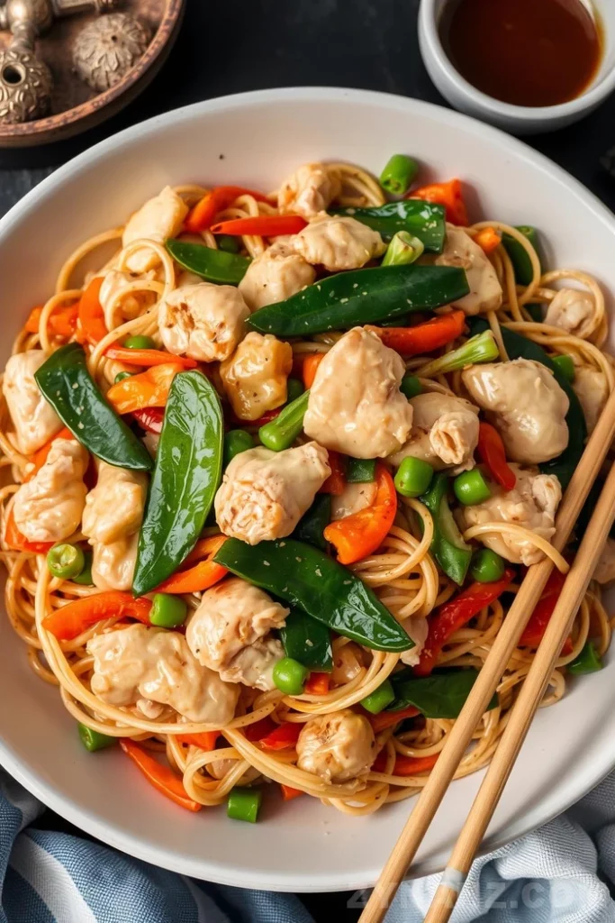 Chicken and Vegetable Noodle Stir-Fry Recipe - Zynahz Chicken and Vegetable Noodle Stir-Fry Recipe - Zynahz