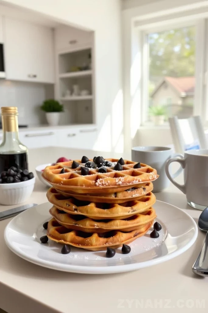 Chocolate Chip Waffles Recipe - Zynahz Chocolate Chip Waffles Recipe - Zynahz