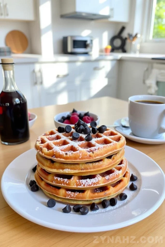 Chocolate Chip Waffles Recipe - Zynahz Chocolate Chip Waffles Recipe - Zynahz