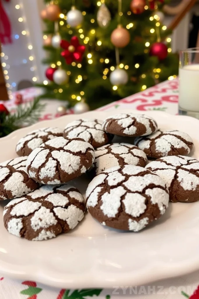 Chocolate Crinkle Cookies Recipe - Zynahz Chocolate Crinkle Cookies Recipe - Zynahz