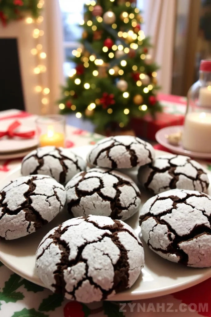 Chocolate Crinkle Cookies Recipe - Zynahz Chocolate Crinkle Cookies Recipe - Zynahz