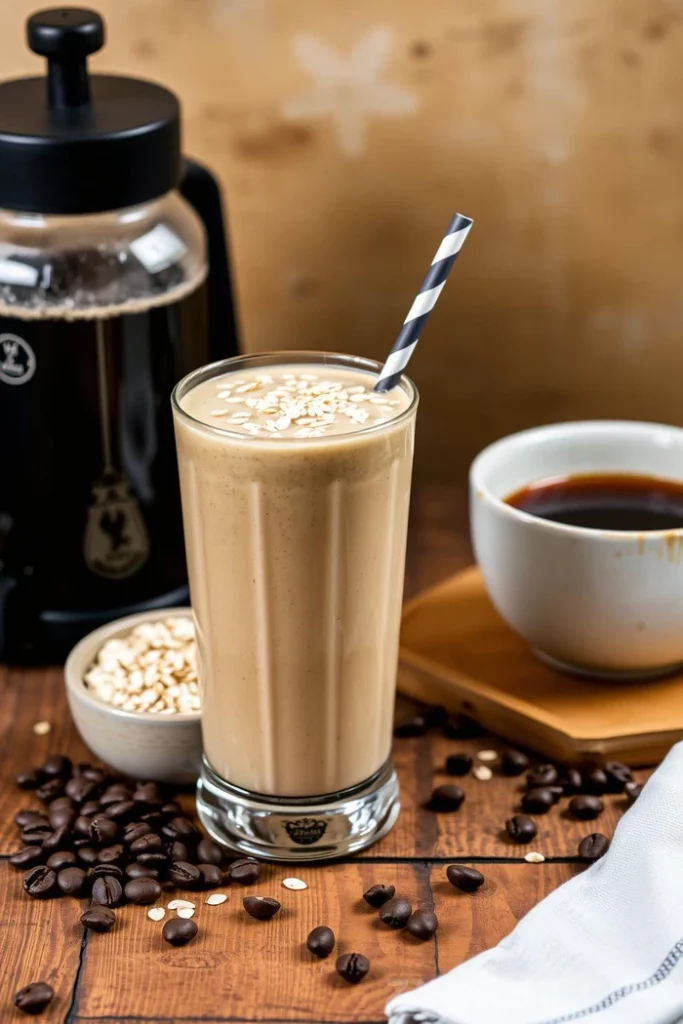 Coffee and Oats Protein Smoothie Recipe - Zynahz Coffee and Oats Protein Smoothie Recipe - Zynahz