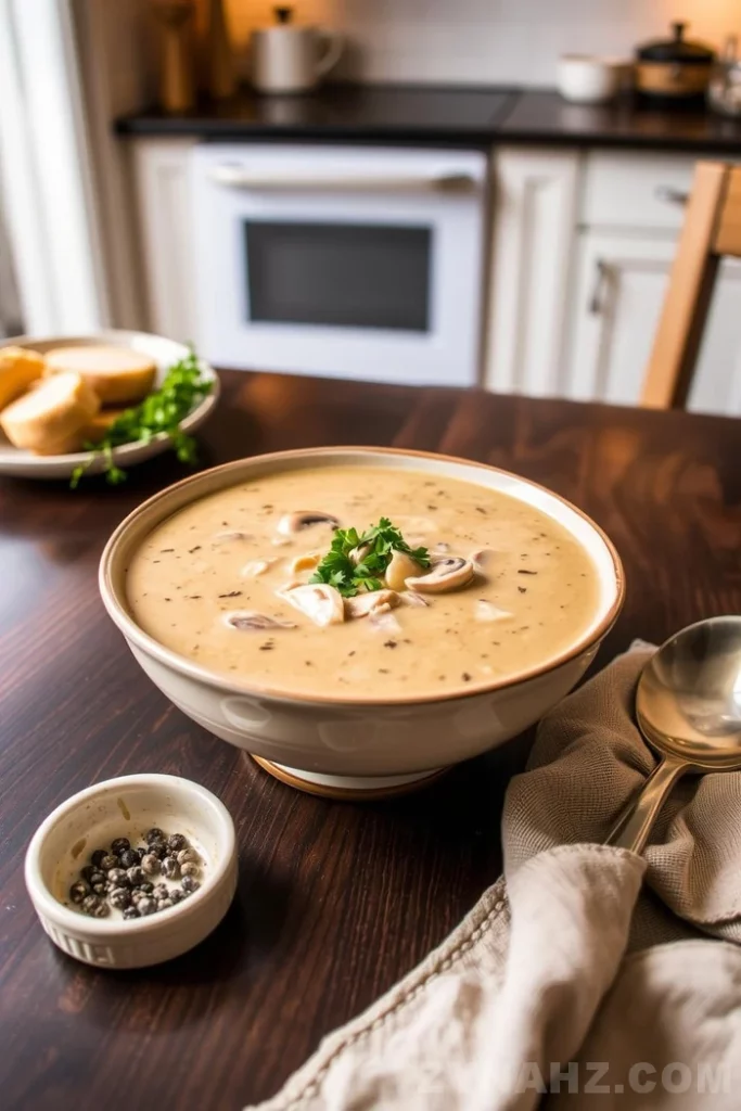 Creamy Chicken and Mushroom Soup Recipe - Zynahz Creamy Chicken and Mushroom Soup Recipe - Zynahz