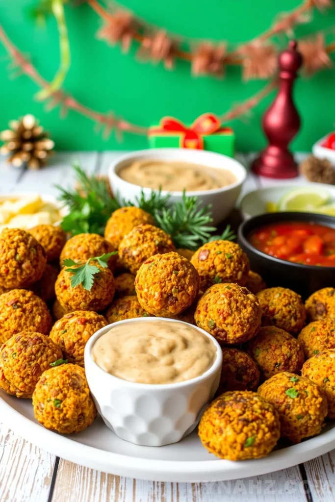 Falafel Bites with Tahini Dip Recipe - Zynahz Falafel Bites with Tahini Dip Recipe - Zynahz