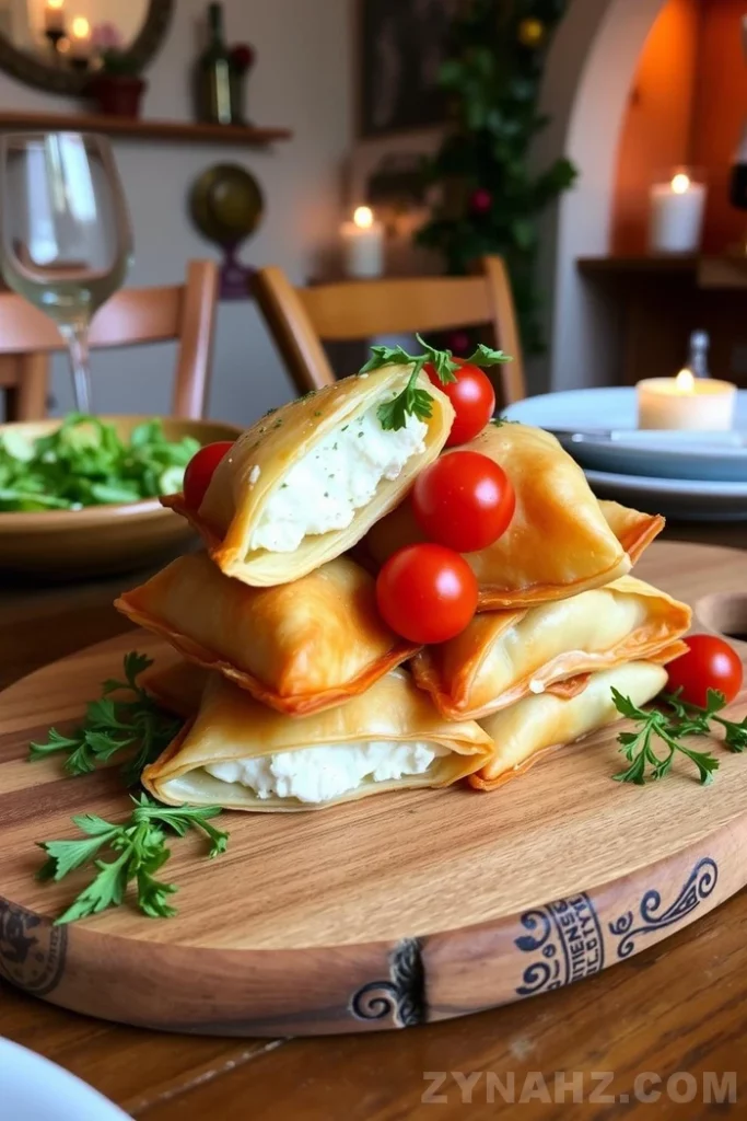 Feta Cheese Triangles Recipe - Zynahz Feta Cheese Triangles Recipe - Zynahz