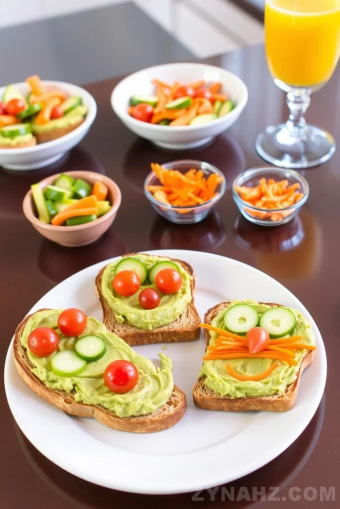 Fun-Faced Avocado Toast Recipe - Zynahz Fun-Faced Avocado Toast Recipe - Zynahz
