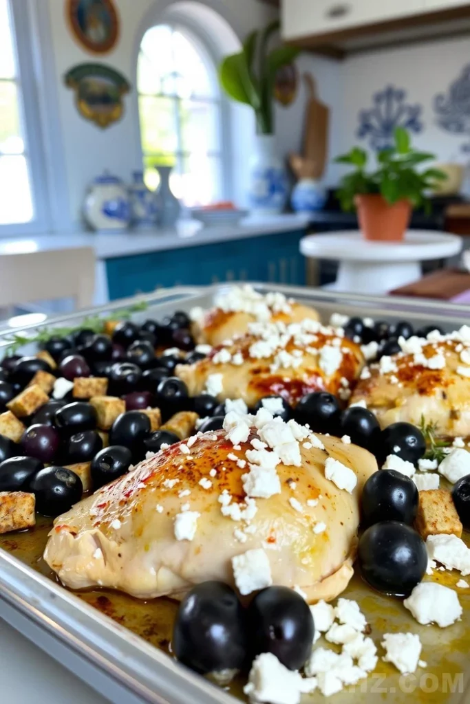 Greek Chicken with Olives and Feta Recipe - Zynahz Greek Chicken with Olives and Feta Recipe - Zynahz