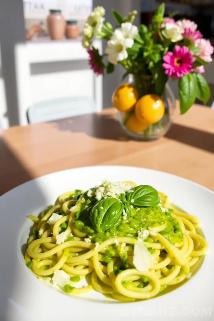 Lemon Basil Pesto Pasta Recipe - Zynahz Lemon Basil Pesto Pasta Recipe - Zynahz