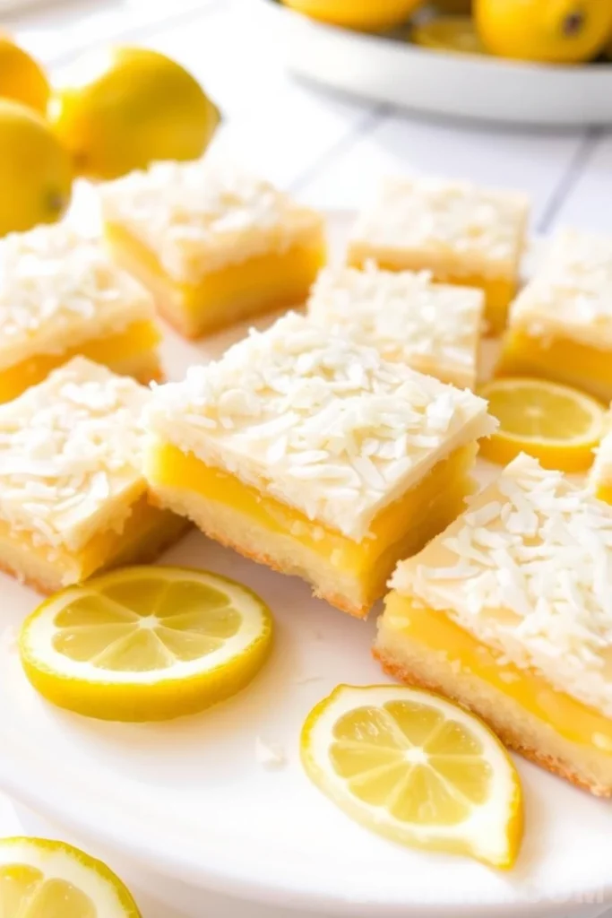 Lemon Coconut Cookie Bars Recipe - Zynahz Lemon Coconut Cookie Bars Recipe - Zynahz