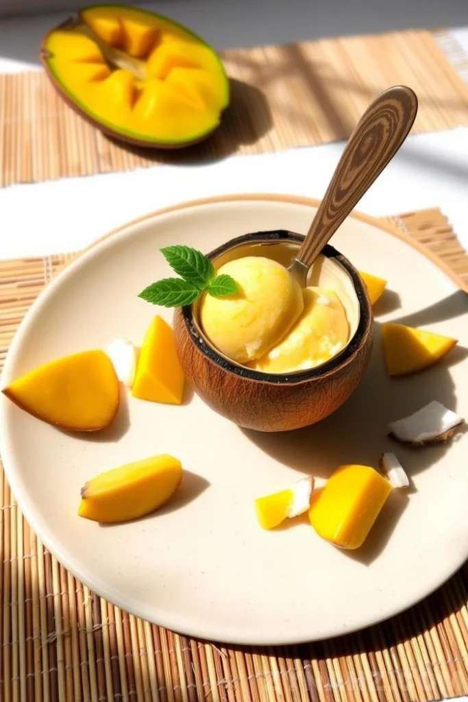 Mango Coconut Ice Cream Recipe - Zynahz Mango Coconut Ice Cream Recipe - Zynahz