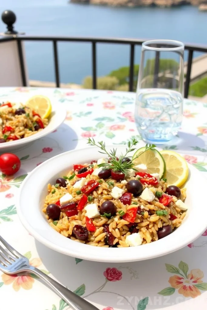 Mediterranean Gluten-Free Orzo Salad Recipe - Zynahz Mediterranean Gluten-Free Orzo Salad Recipe - Zynahz
