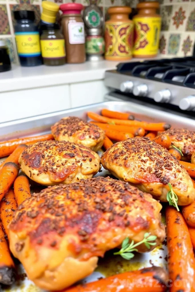 Moroccan Spiced Chicken with Carrots Recipe - Zynahz Moroccan Spiced Chicken with Carrots Recipe - Zynahz