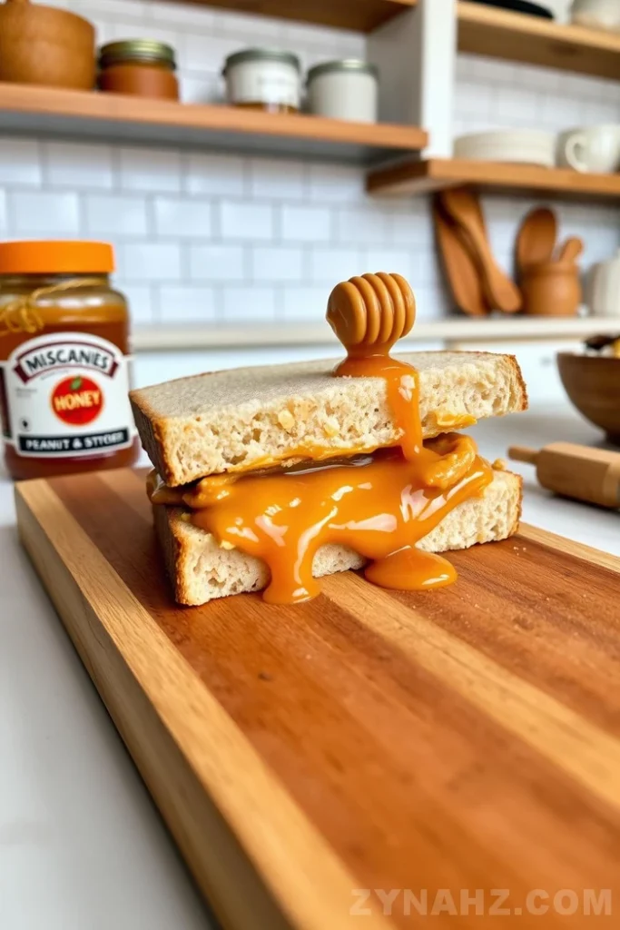 Peanut Butter and Honey Sandwiches Recipe - Zynahz Peanut Butter and Honey Sandwiches Recipe - Zynahz