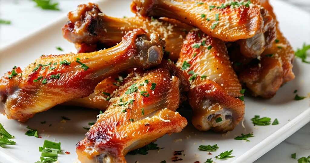 Garlic Parmesan Wings Recipe - Zynahz