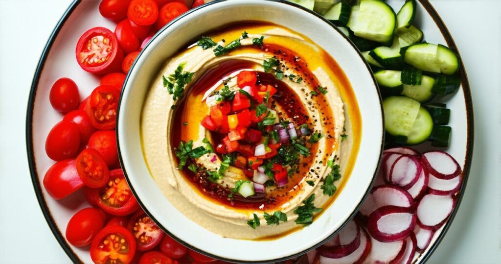 Hummus and Veggie Delight Recipe - Zynahz