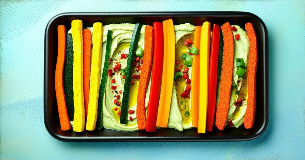 Hummus and Veggie Sticks Recipe - Zynahz