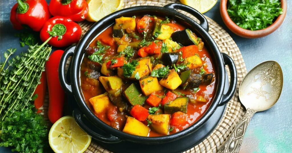 Moroccan Vegetable Tagine Recipe - Zynahz