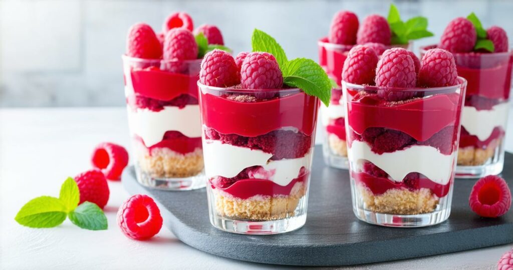 No-Bake Raspberry Cheesecake Parfaits Recipe - Zynahz